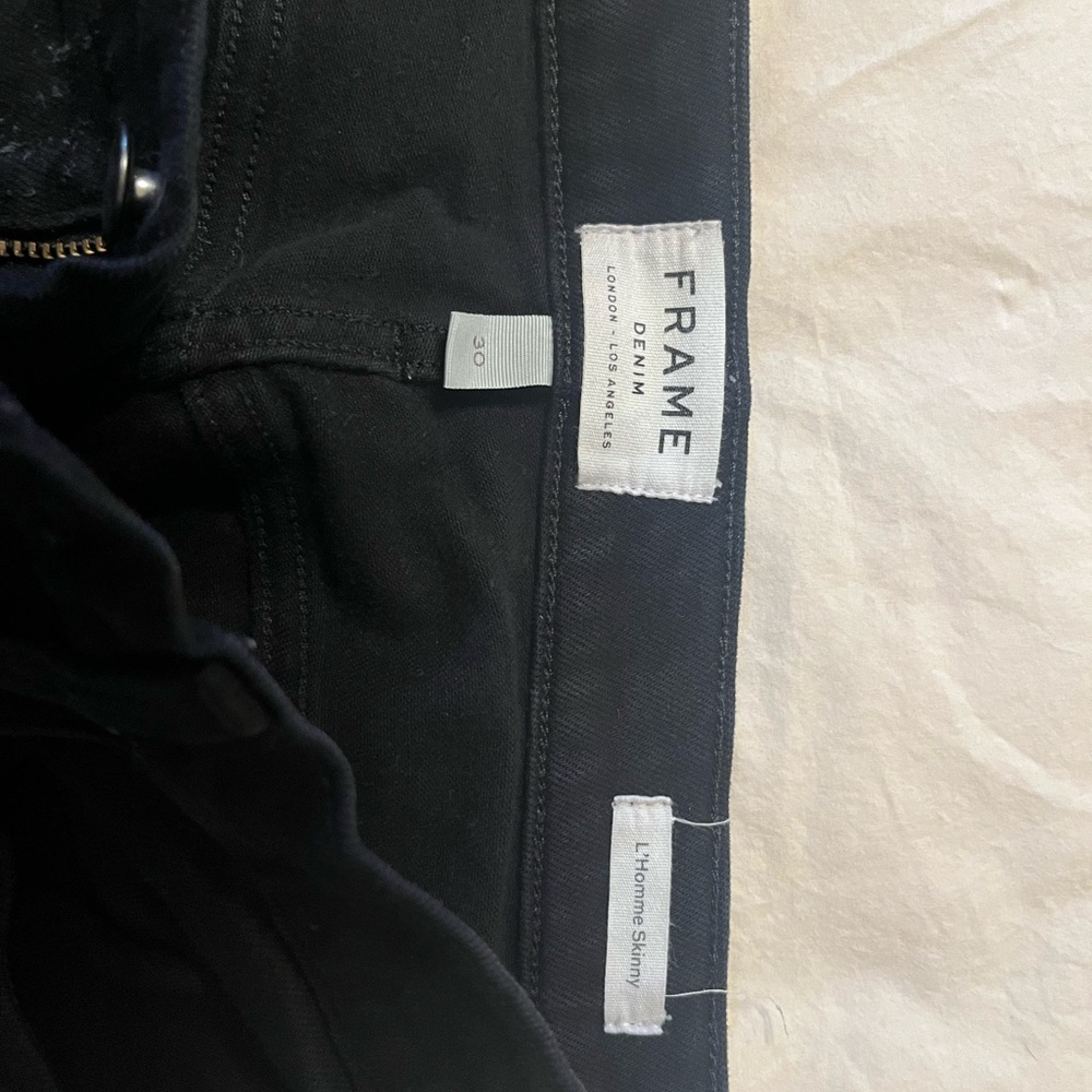 Frame Denim Classic Black Skinny Jeans